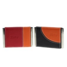 Leather metal name card case  (Giftu)